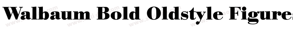 Walbaum Bold Oldstyle Figures字体转换